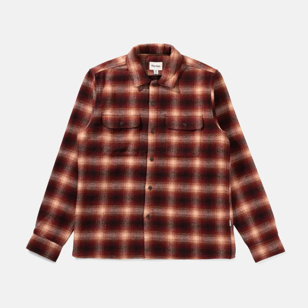 RHYTHM - CHECK LS SHIRT - Mulberry