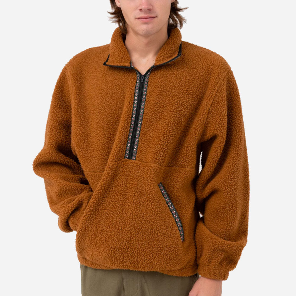 Rhythm - Sherpa Pullover - Ochre