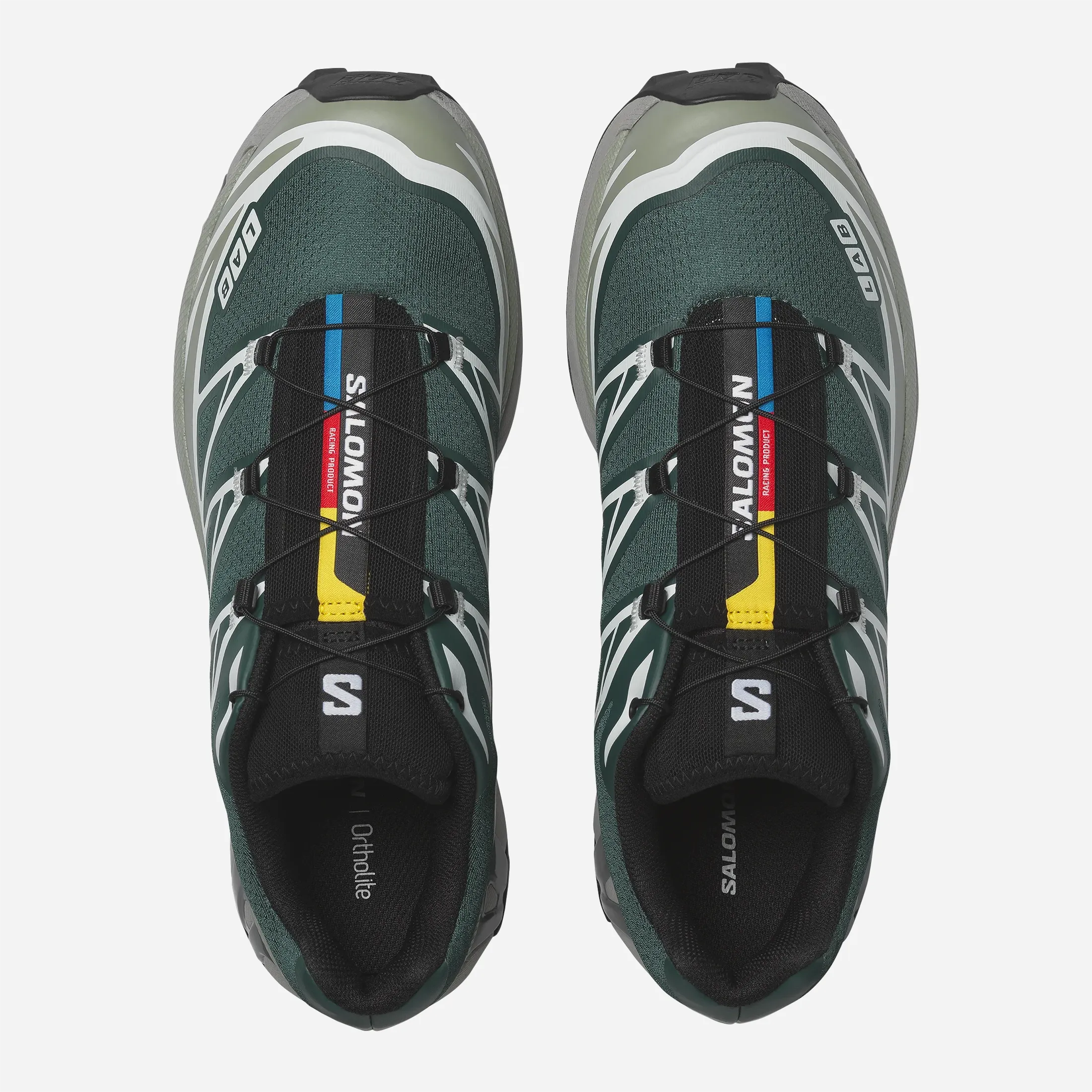 Quicklace fast lacing system and coloured tongue Salomon XT-6.