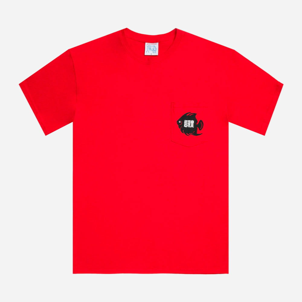 SCI-FI FANTASY - FISH POCKET TEE - Red