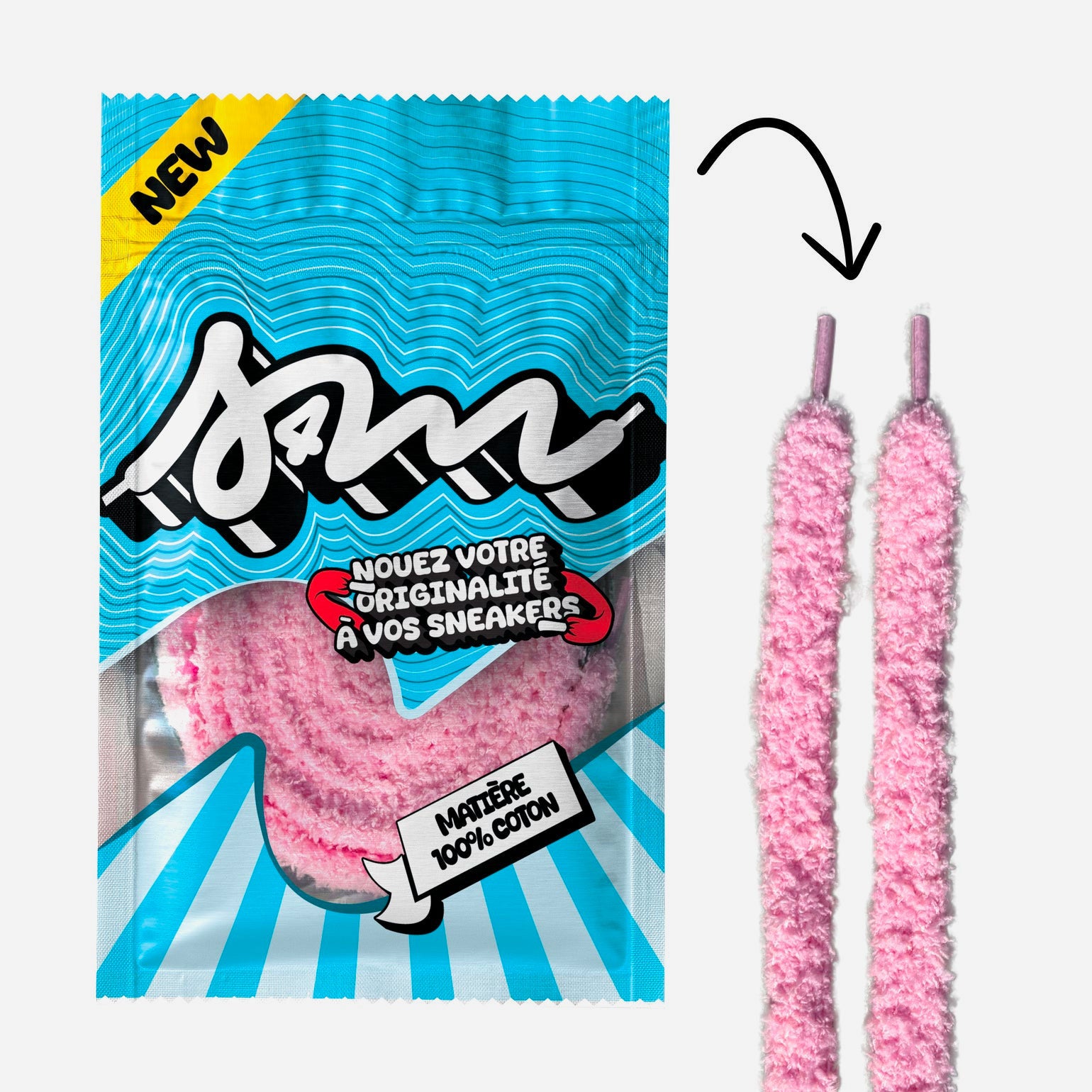 Sell4Me - Lacets Fluff 10 mm