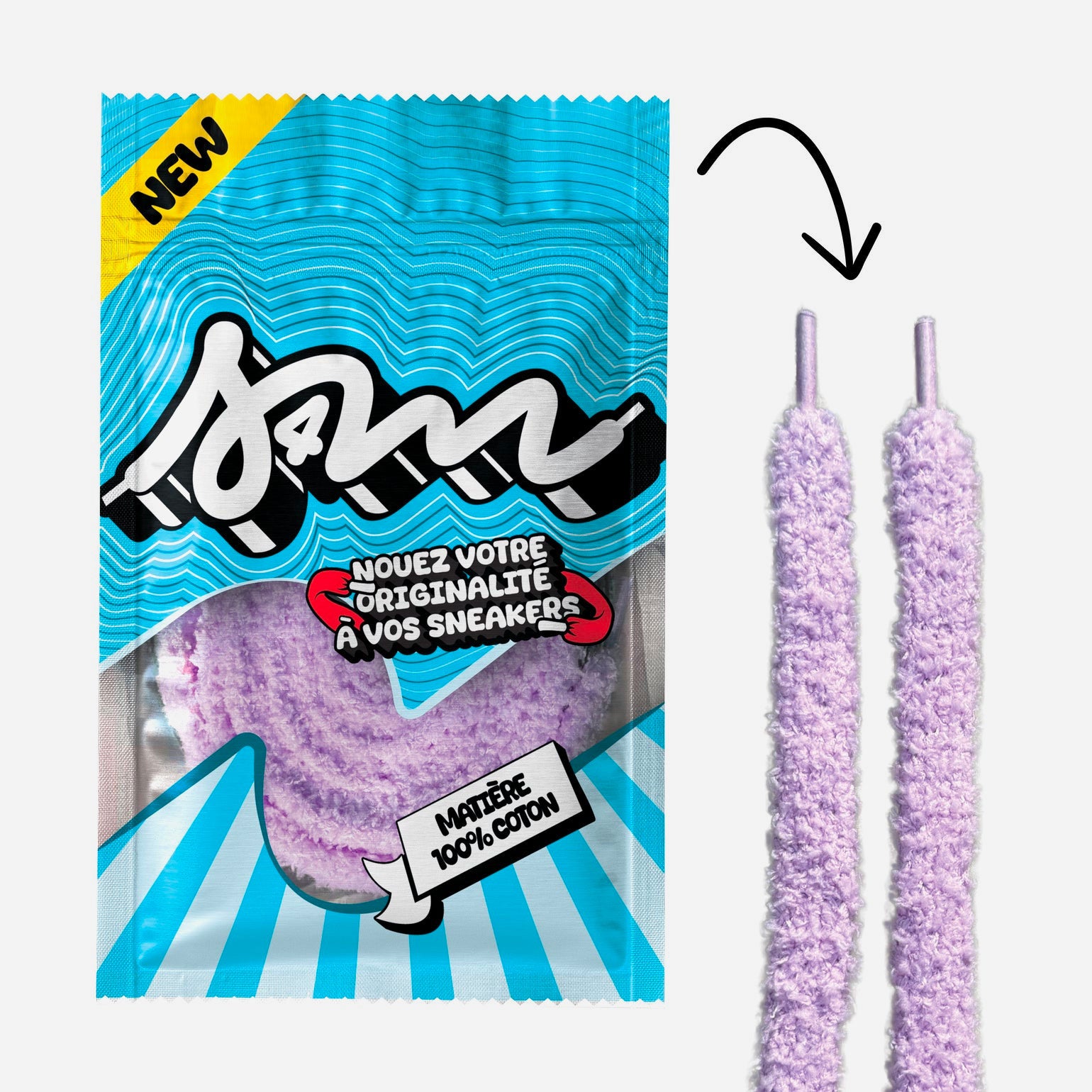 Sell4Me - Lacets Fluff 10 mm