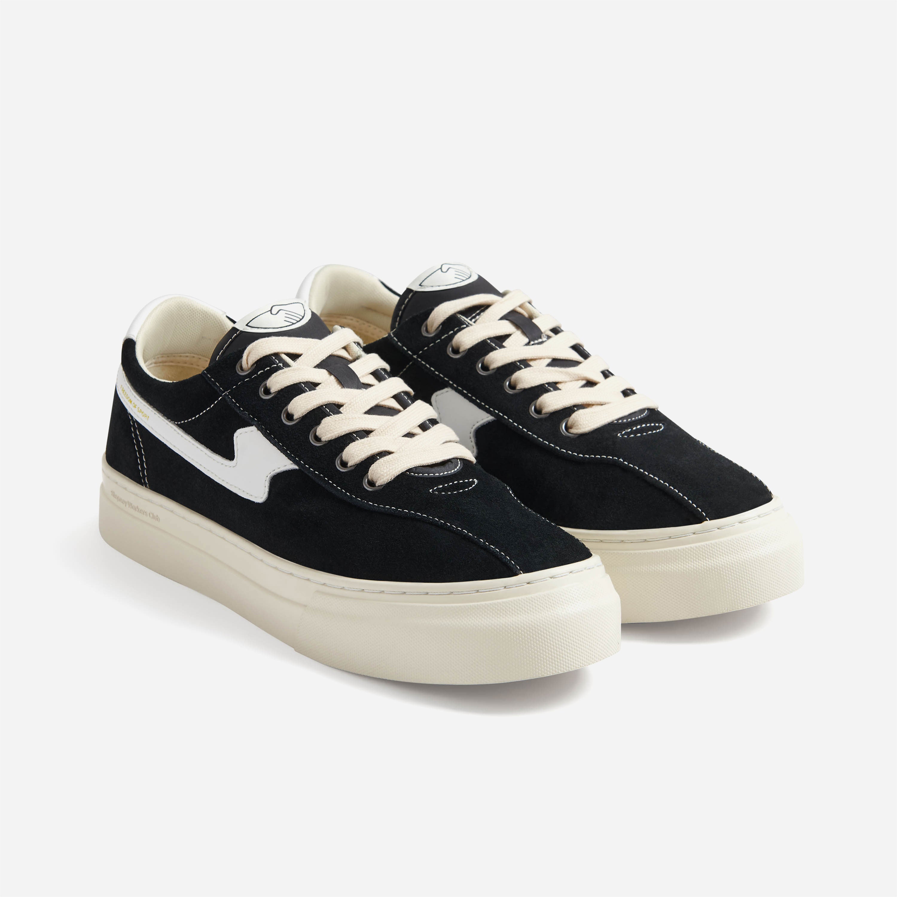 STEPNEY WORKERS CLUB - DELLOW S-STRIKE CUP SUEDE - Black White