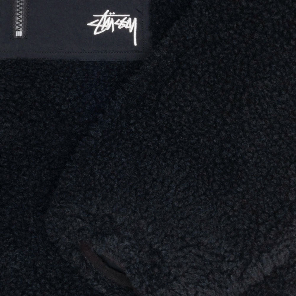 Stussy - Reversible sherpa Jacket - Black