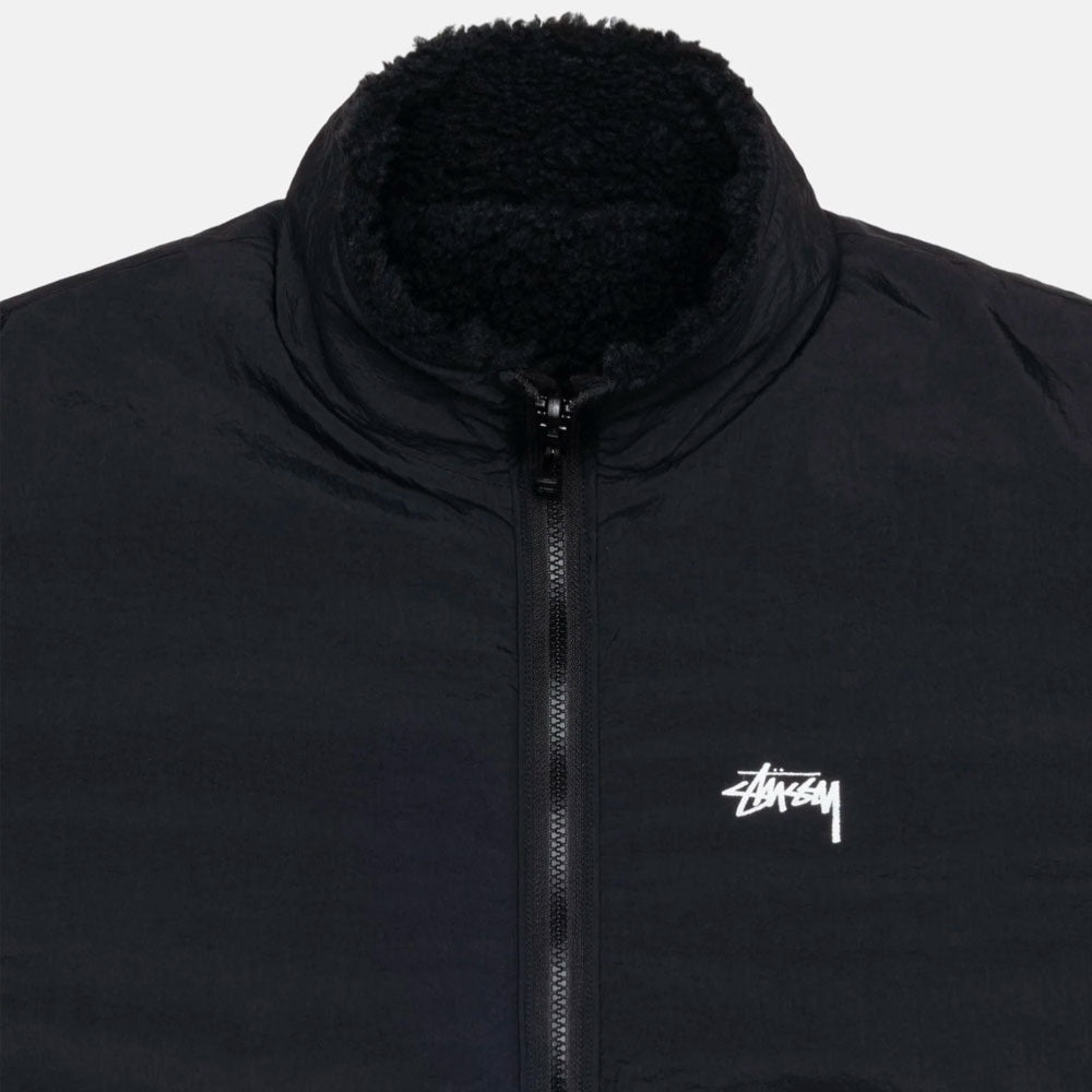 Stussy - Reversible sherpa Jacket - Black