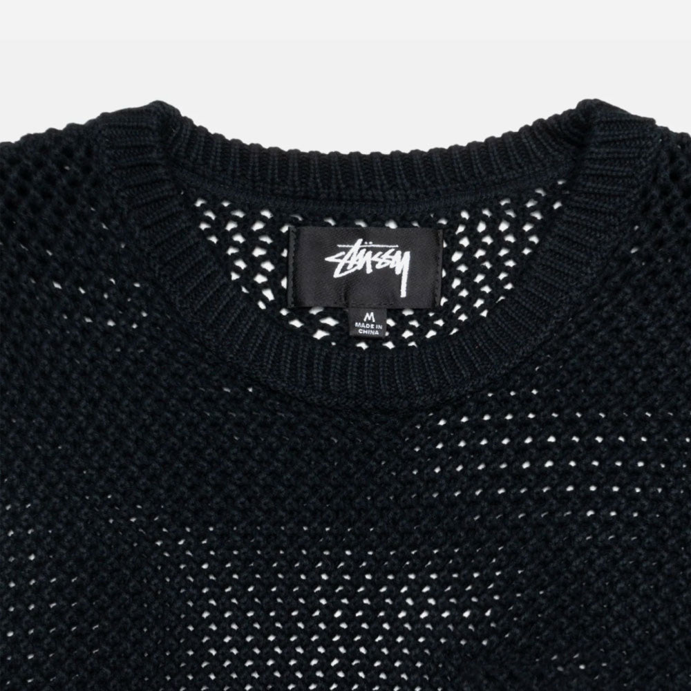 Stussy - Pig. Dyed Loose Gauge Sweater - Solid Black