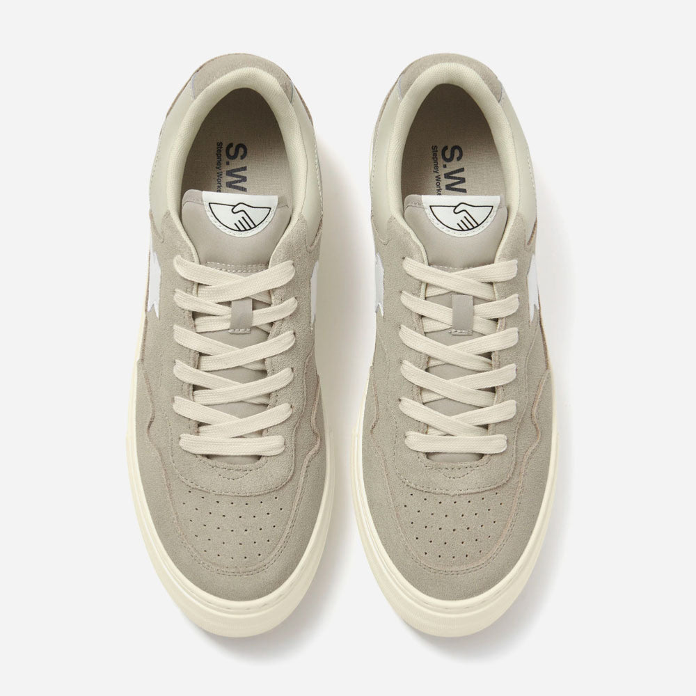 Stepney Workers Club - Pearl S -Strike Suede - Light Gray White