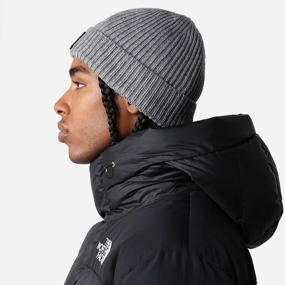 THE NORTH FACE - LOGO BOX CUFF BEANIE - Medium Grey Heather