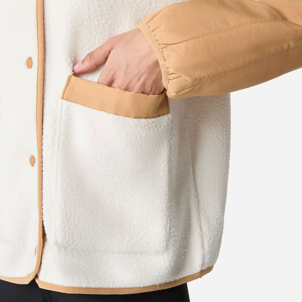 The North Face Women - Cragmont Fleece Jacket - Gardenia White - Almond Butter