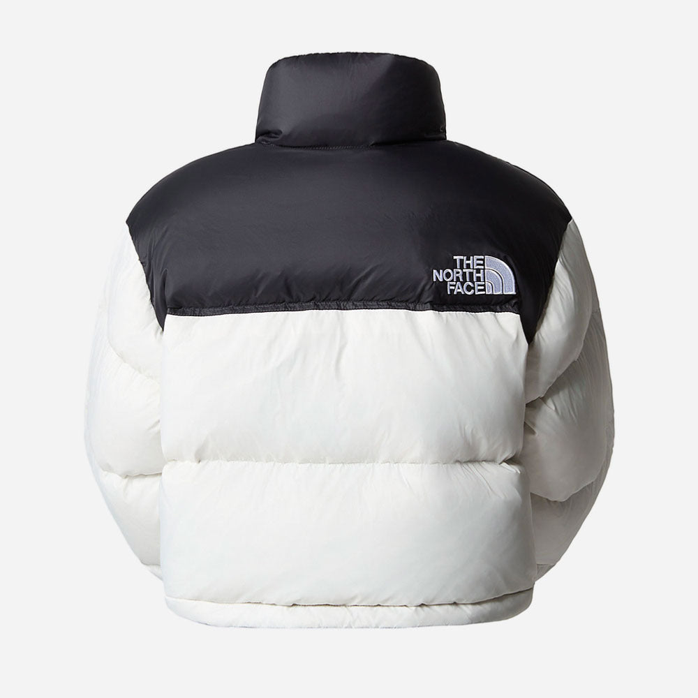 The North Face - Women Retro Nuptse Short Jacket - Gardenia White - TNF Black