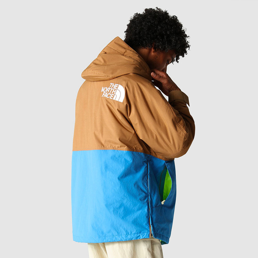 THE NORTH FACE - 78 LOW-FI Hi-TECH WINDJAMMER JACKET - Utility Brown - Super Sonic Blue