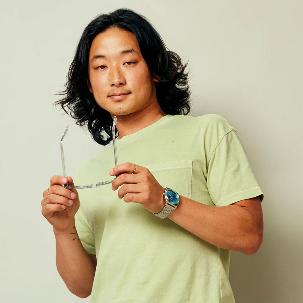 NIXON - TIME TELLER SOLAR - Silver - Rainbow