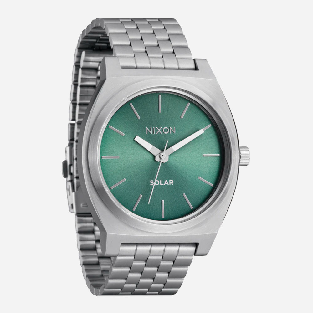 Nixon - Time Teller Solar - Silver/Jade Sunray