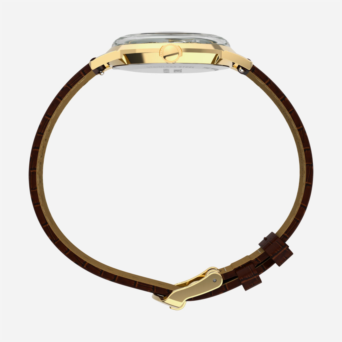 Timex - Marlin Quartz 34mm Leather Strap Watch - Green / Brown Croco