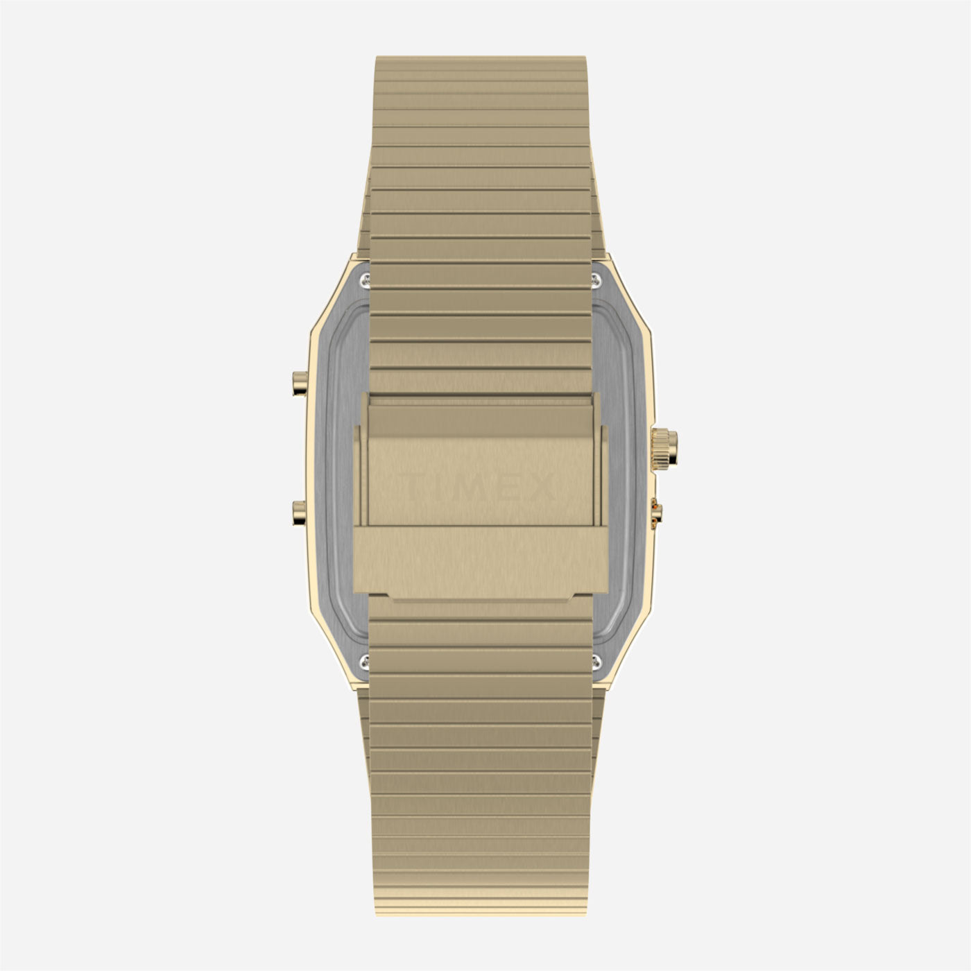 Timex - Q Timex® 1982 Ana-Digi Reissue 33mm Stainless Steel Bracelet Watch - Gold-Tone / Gold-Tone