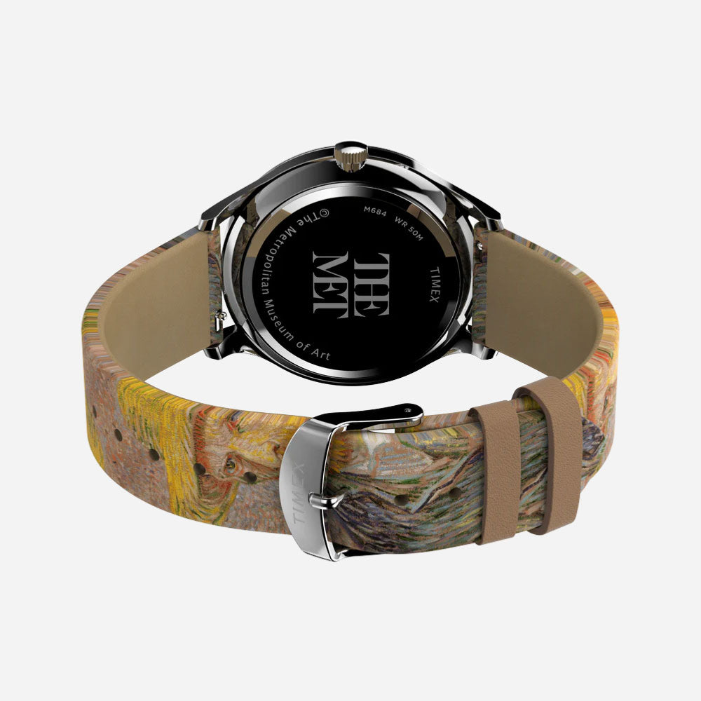 TIMEX x THE MET - VAN GOGH 40mm LEATHER STRAP WATCH