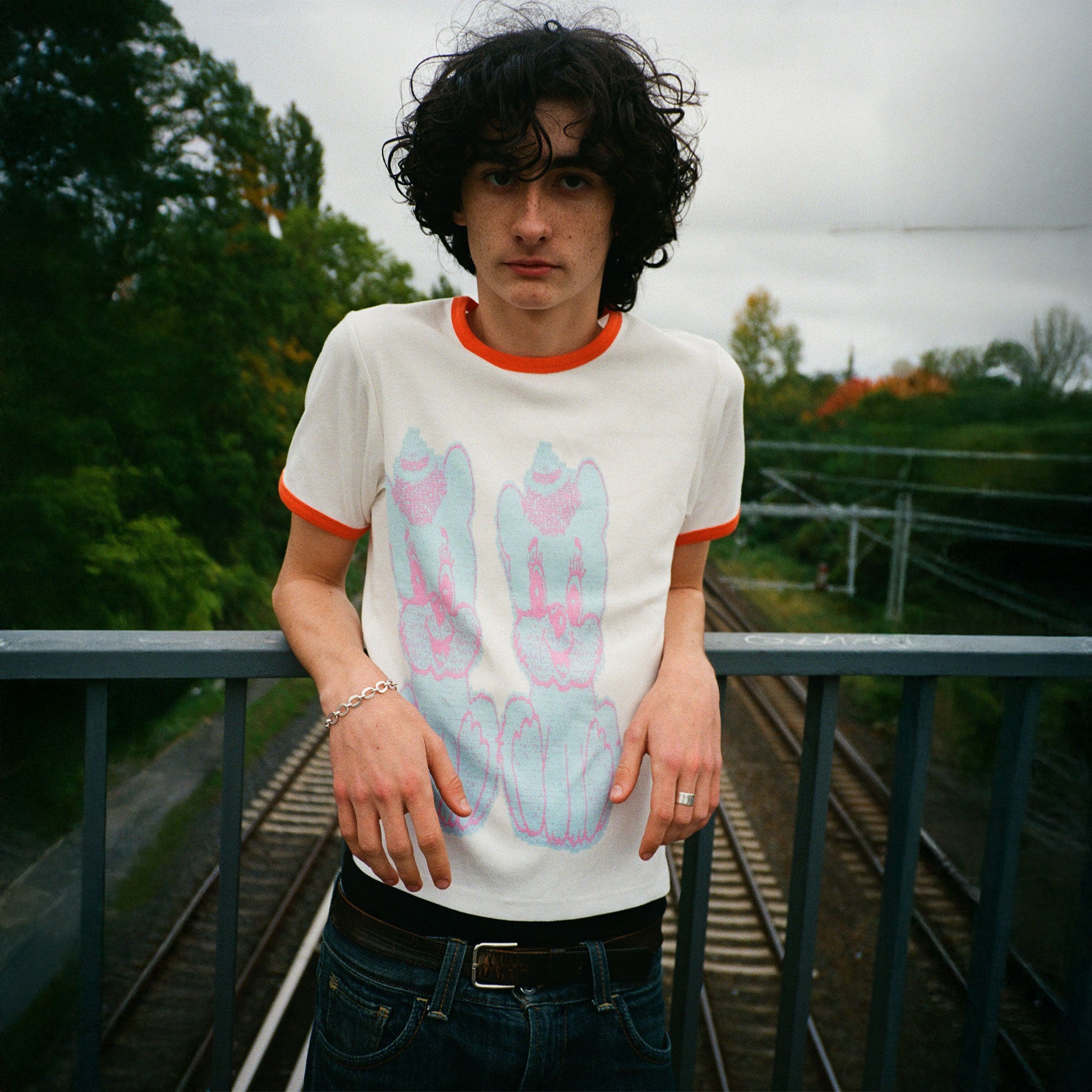 Token x Slinky - Cutie Ringer Unisex Tee - White