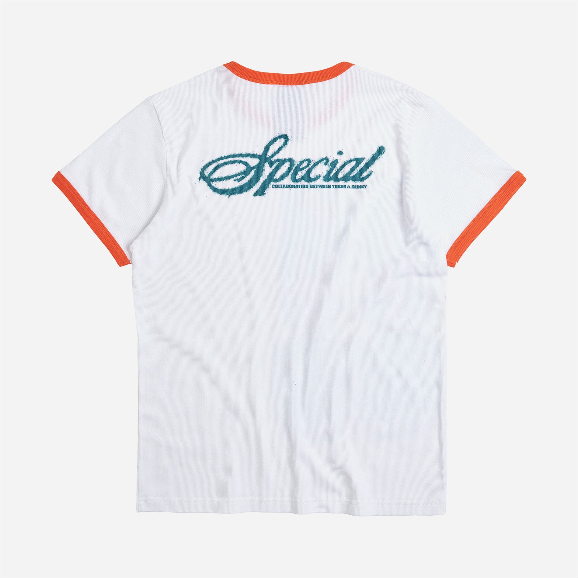 Token x Slinky - Cutie Ringer Unisex Tee - White