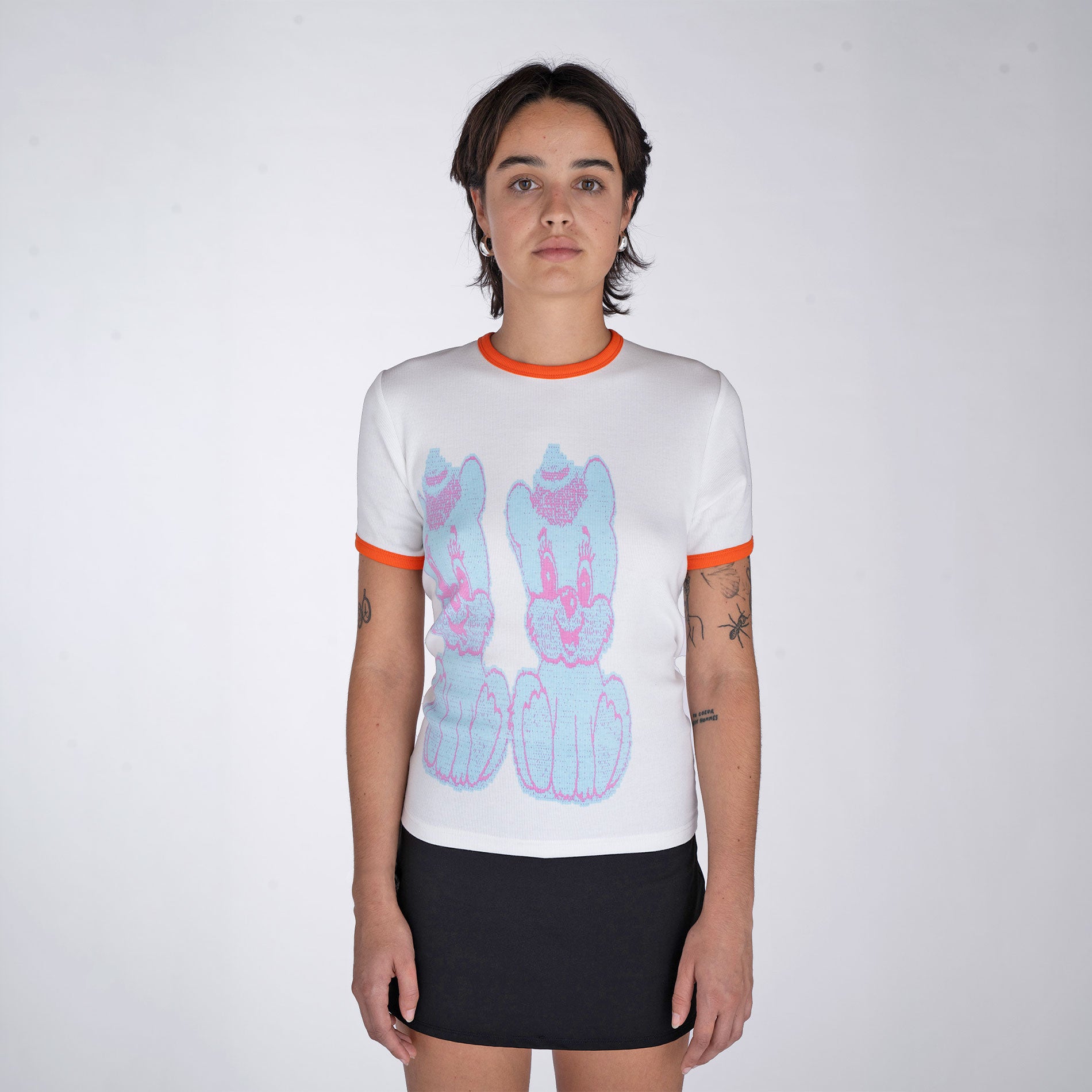 Token x Slinky - Cutie Ringer Unisex Tee - White