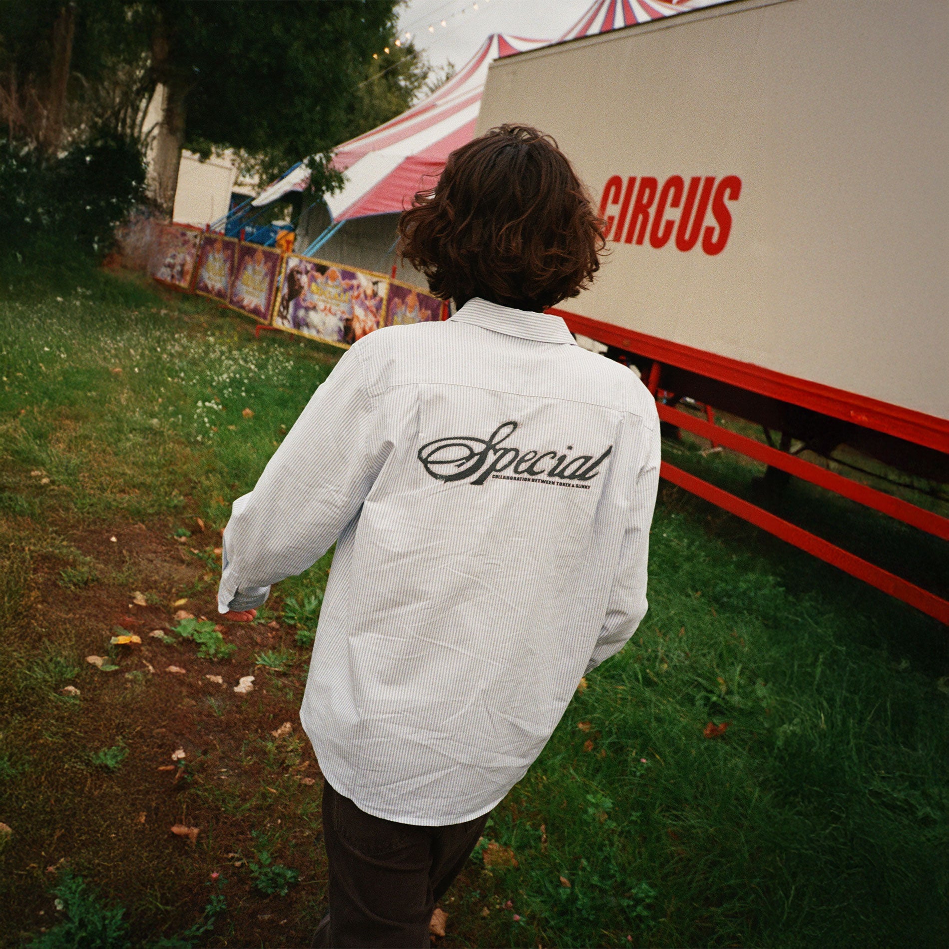 Token x Slinky - Puppy World Shirt - Blue / White Striped