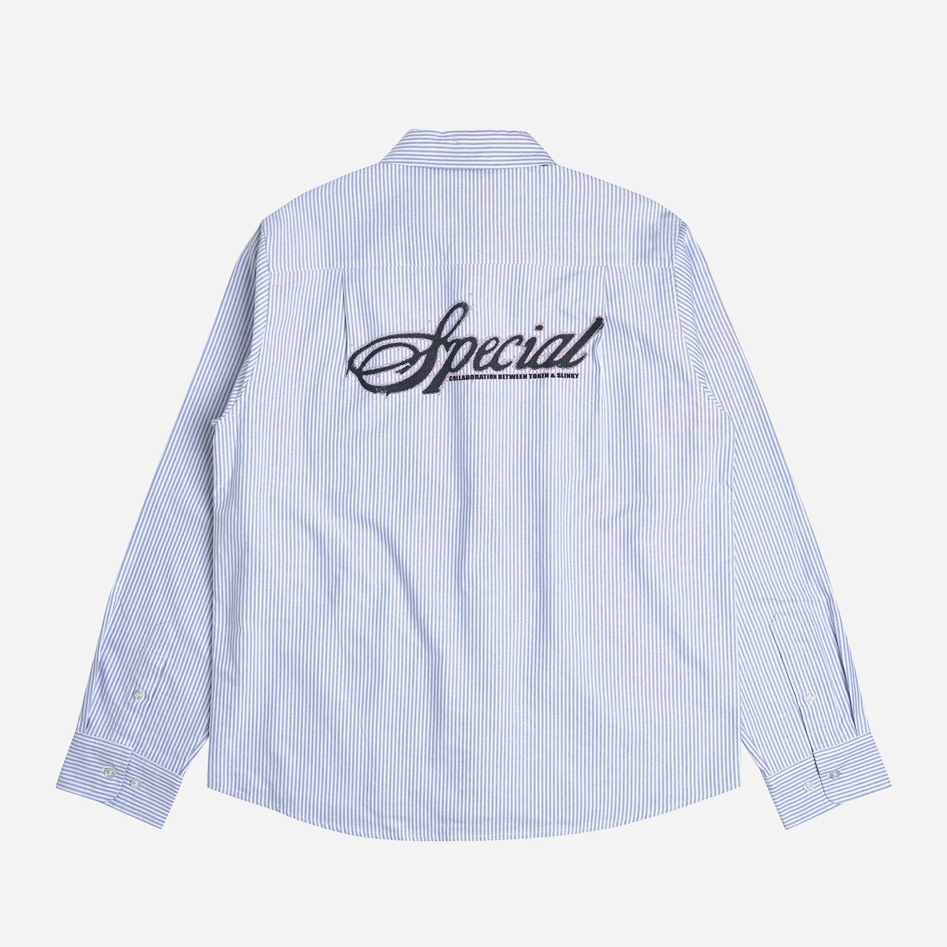 Token x Slinky - Puppy World Shirt - Blue / White Striped