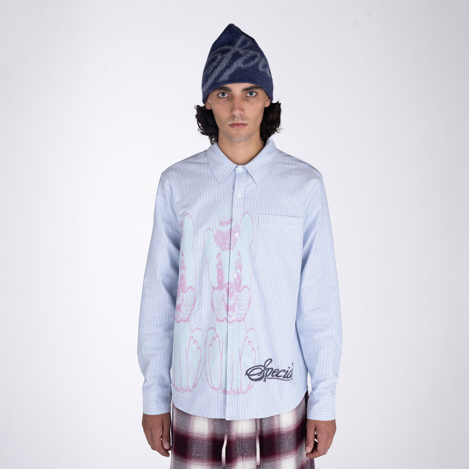 Token x Slinky - Puppy World Shirt - Blue / White Striped