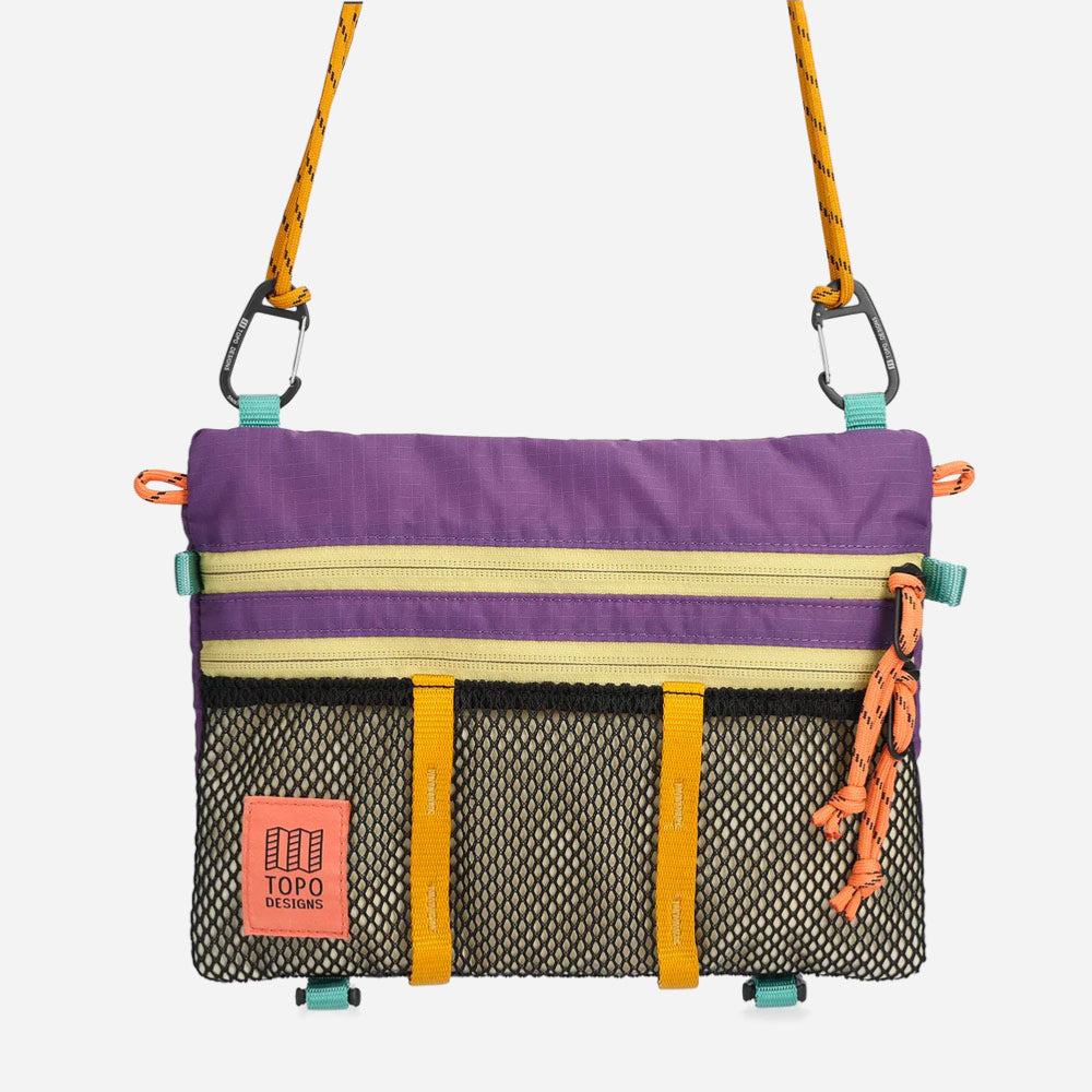 TOPO DESIGNS - MOUNTAIN ACCESSORY SHOULDER BAG - Loganberry - Bone White