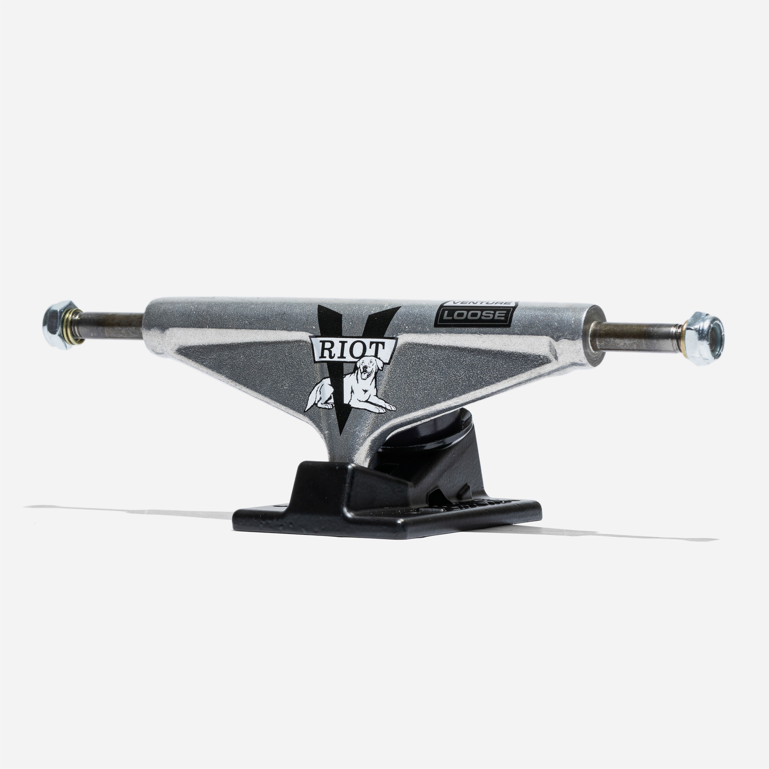 Venture Trucks x Riot - Team Trucks - Silver / Black (2 Trucks)