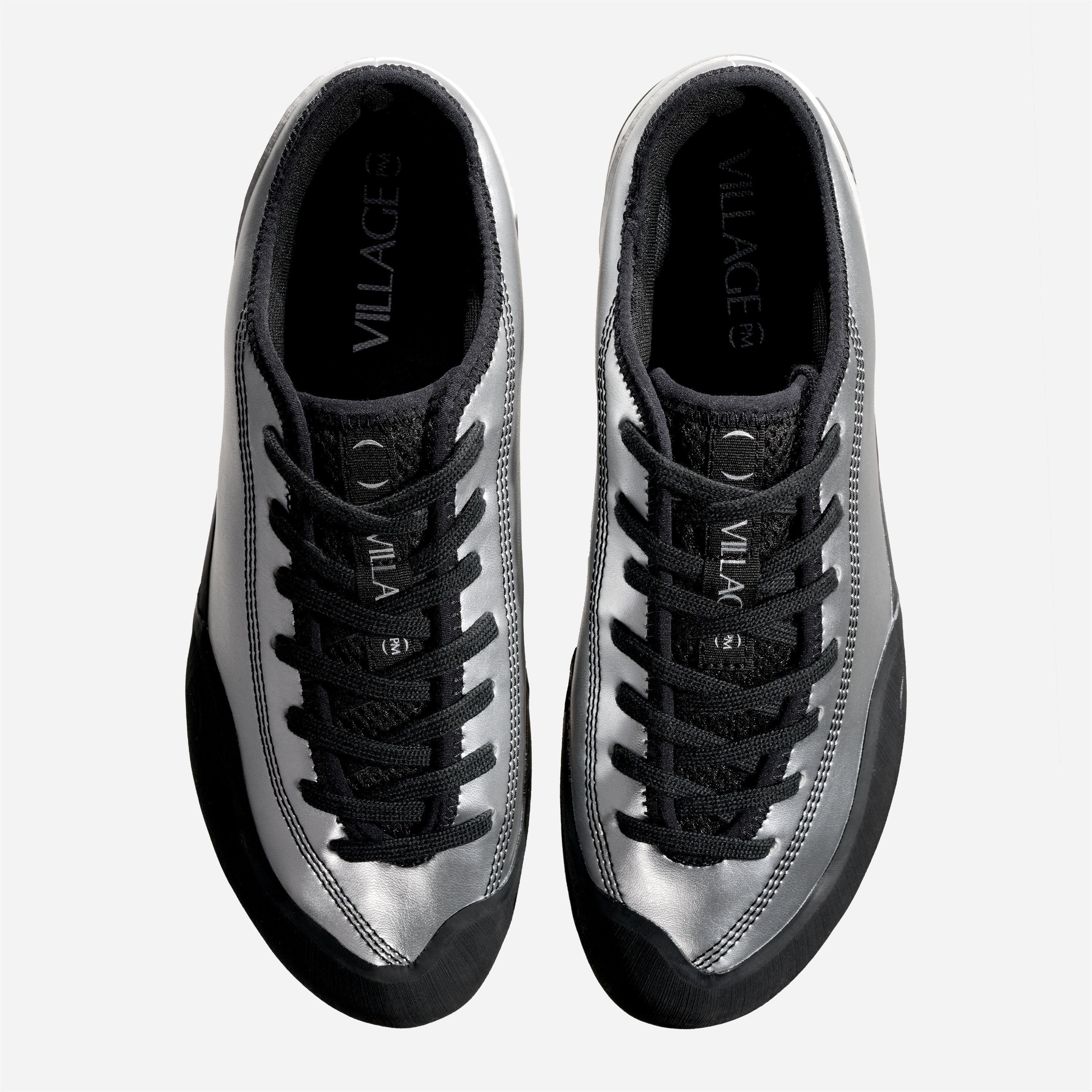 Village PM - 1.30 PM Synth. Leather - Silver / Natural Black