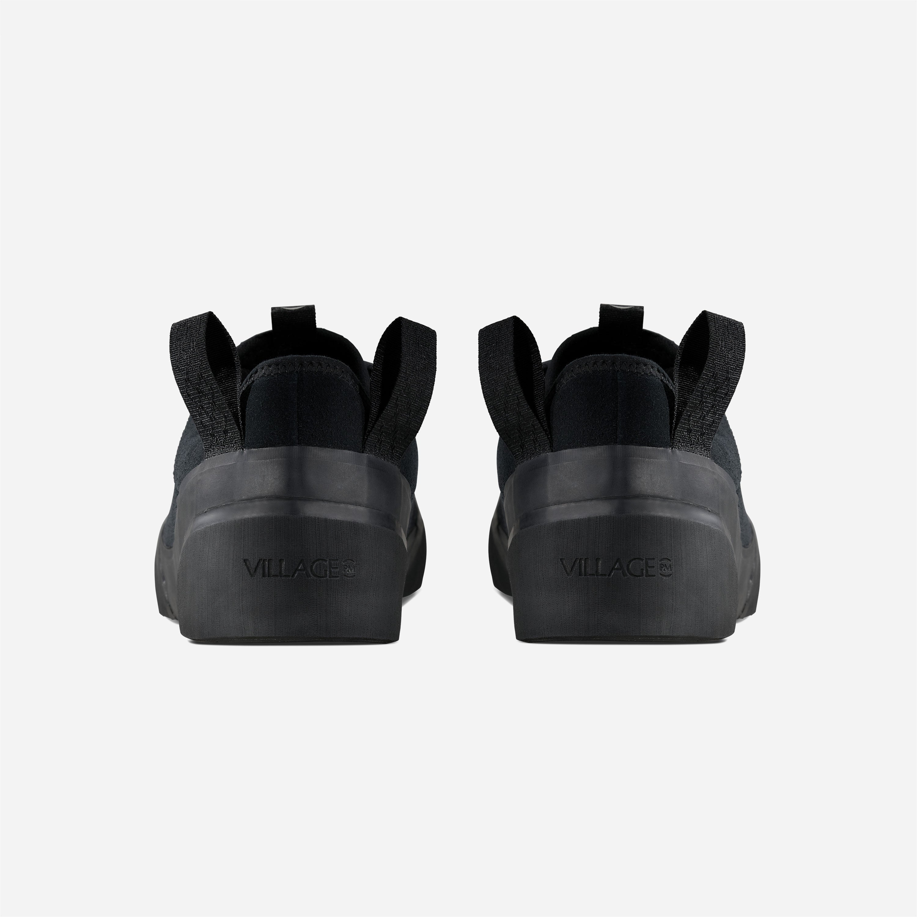Village PM - 1 PM Leather Suede - Black / Natural Black