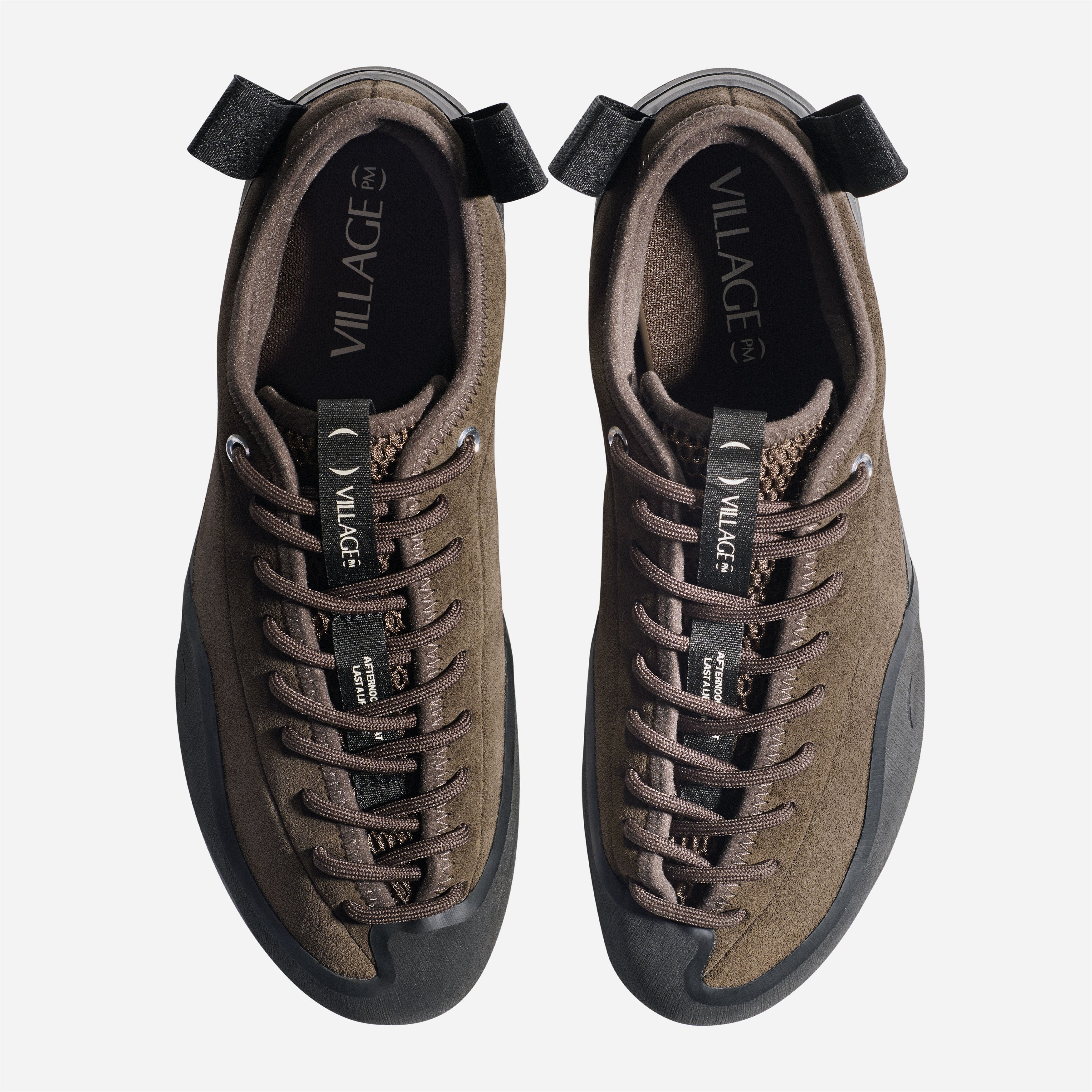 Village PM - 1 PM Leather Suede - Chocolate / Natural Black