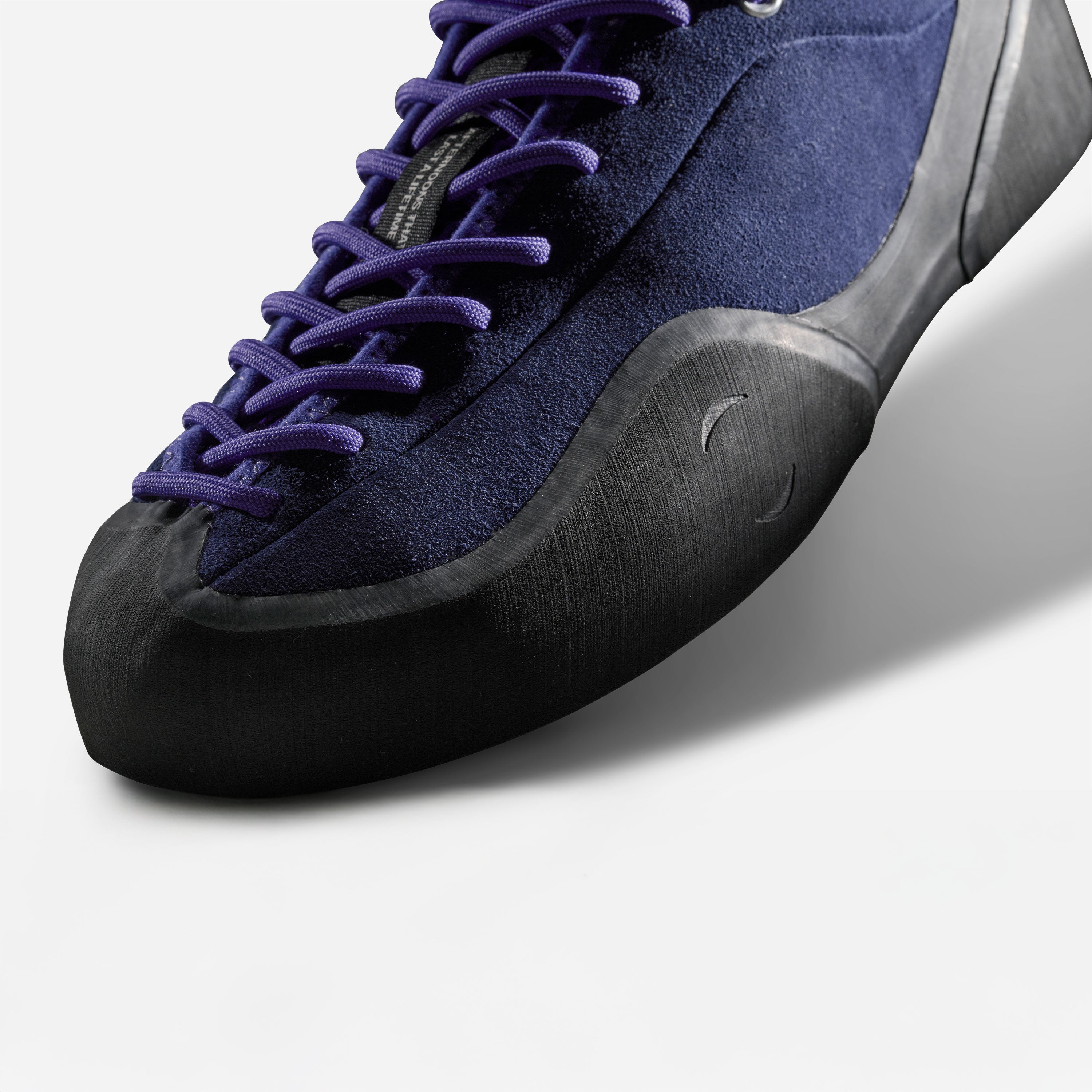 Village PM - 1 PM Leather Suede - Navy Purple / Natural Black