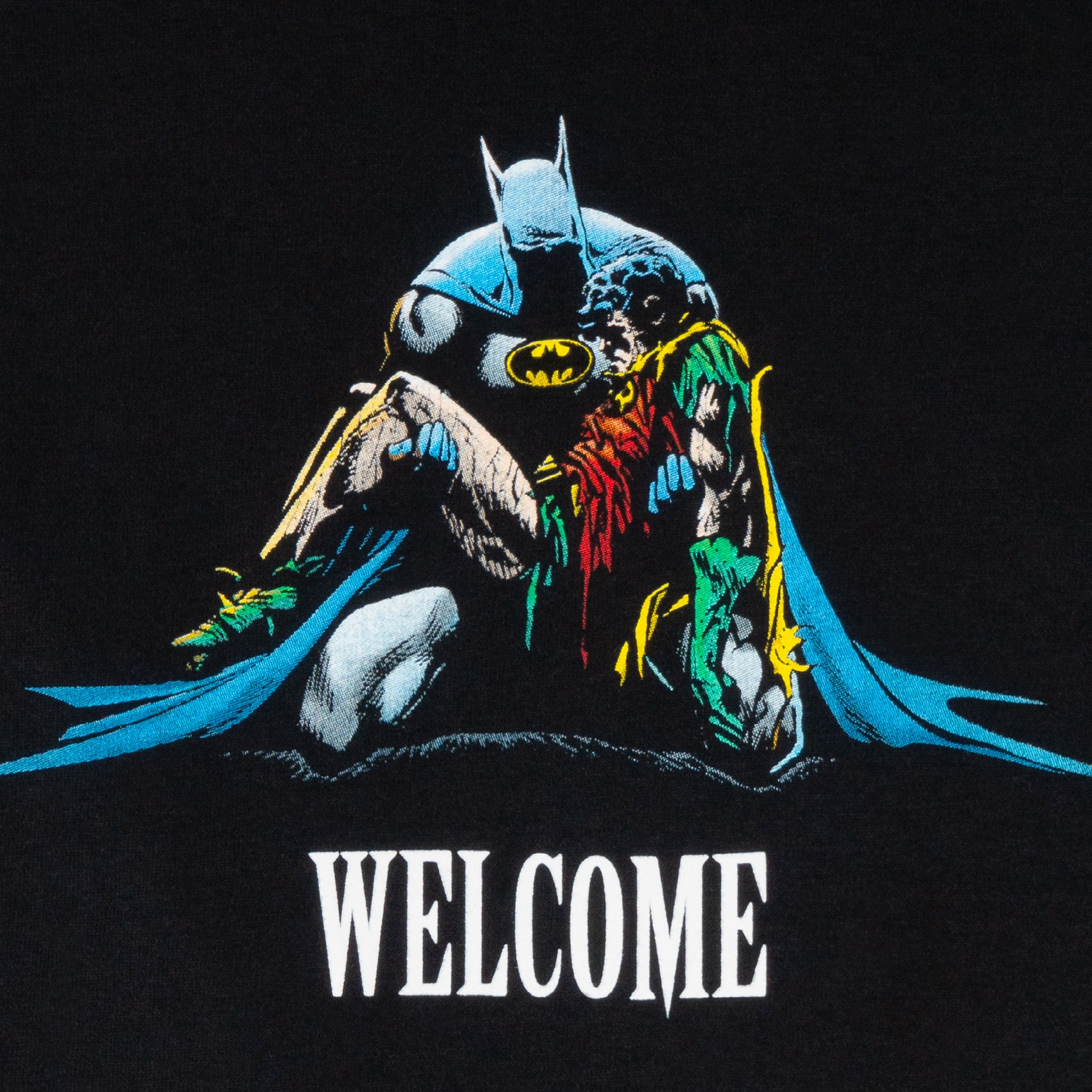 WELCOME X BATMAN - DEATH IN THE FAMILY TEE - Black