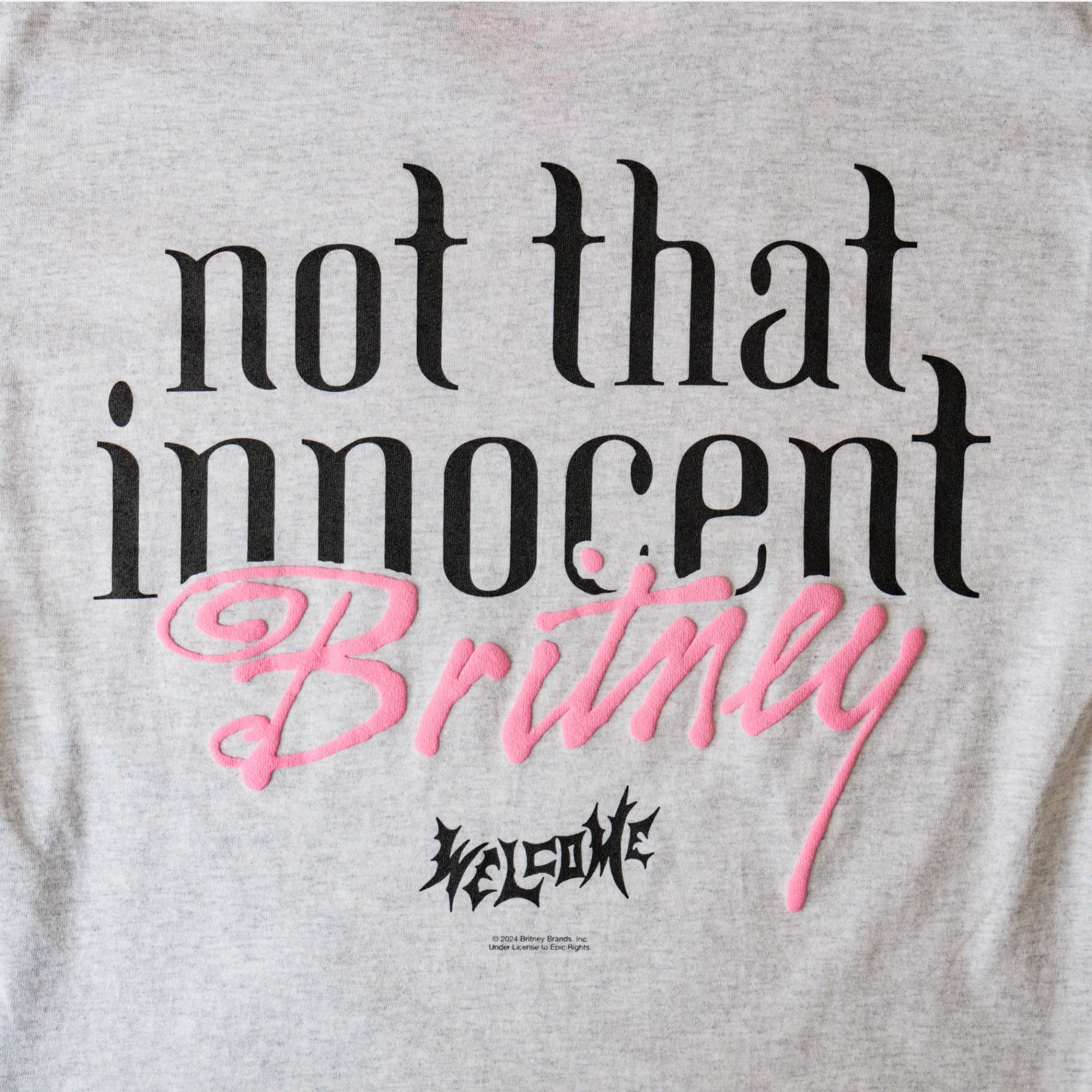 WELCOME X BRITNEY SPEARS - DAISES TEE - Heather Grey