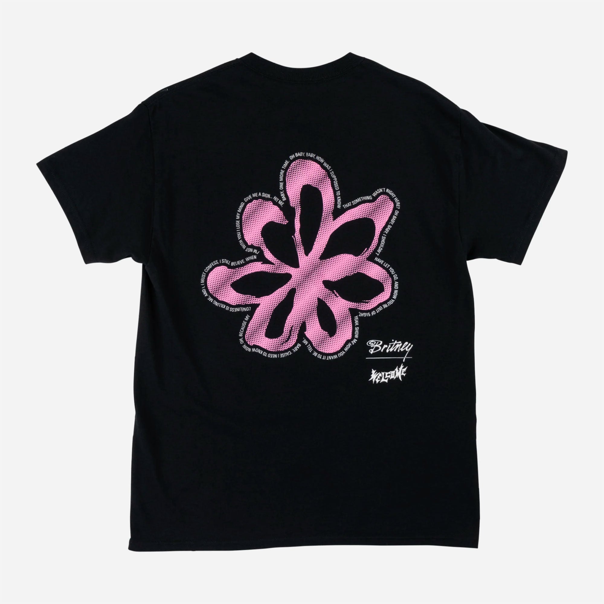 WELCOME X BRITNEY SPEARS - FLOWER TEE - Black