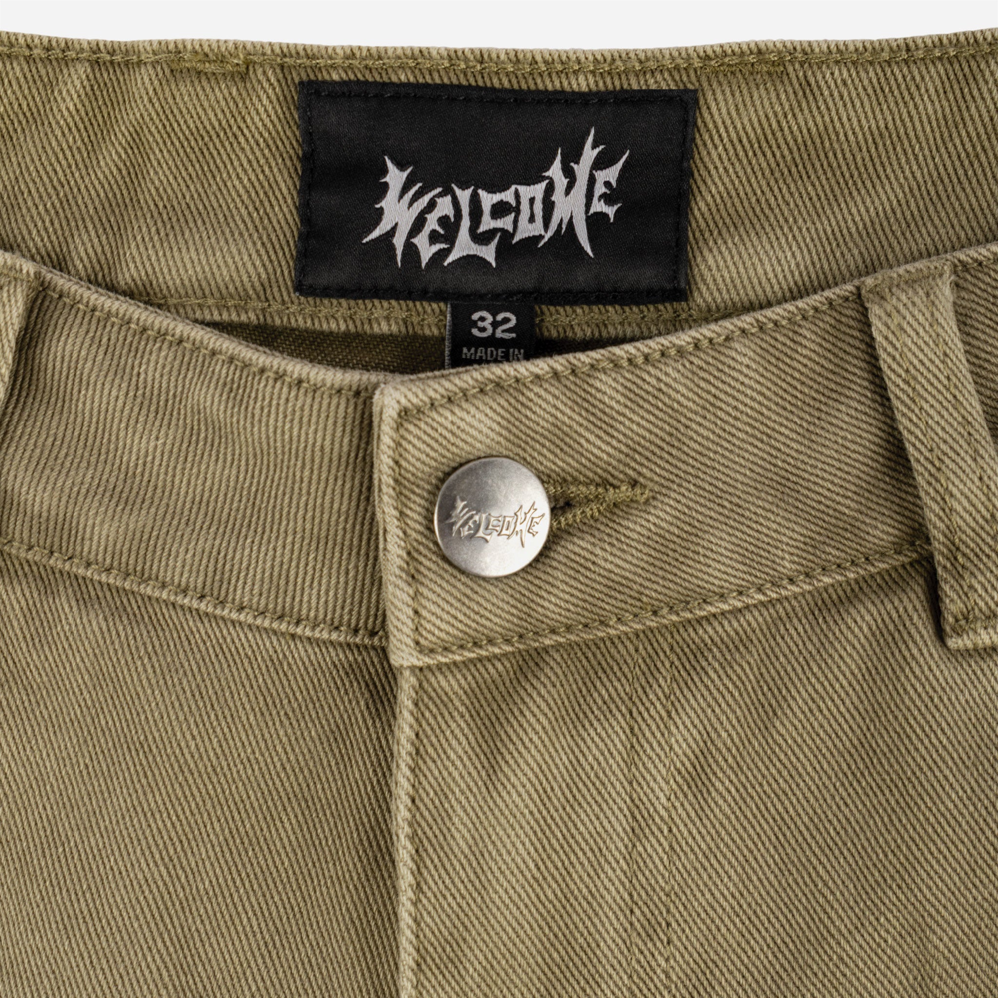 Welcome - Chasm Baggy Denim Jort - Cedar