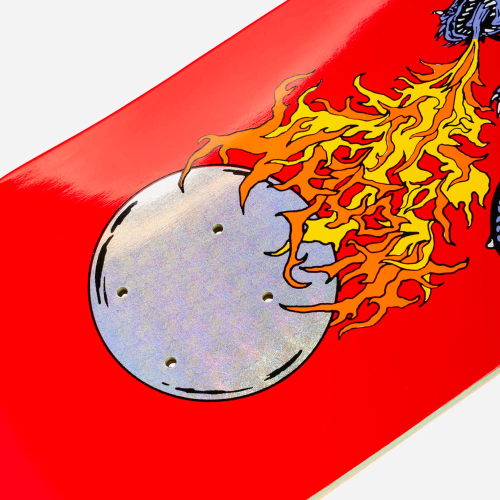 WELCOME SKATEBOARDS - FIREBREATHER ON POPSICLE - Red Prism Foil