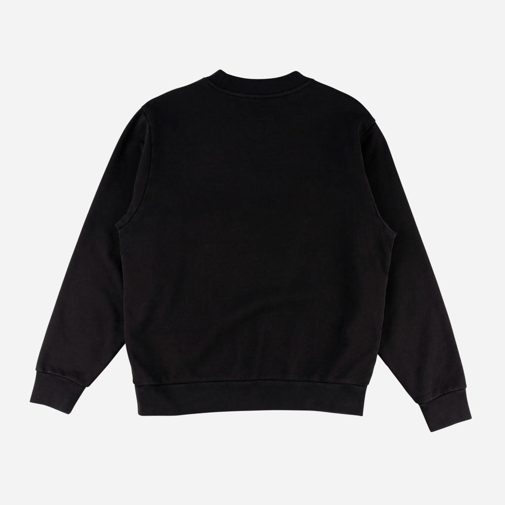 WELCOME SKATEBOARDS - STUDENT EMBROIDERED PIGMENT DYED CREW - Black