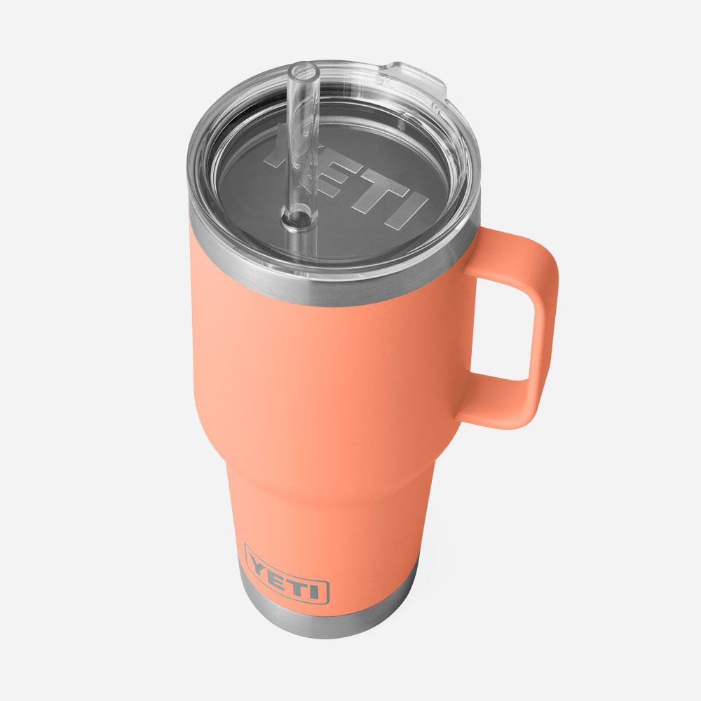 Yeti - Mug Rambler 25 Oz (710 ml) with straw lid - Lowcountry Peach