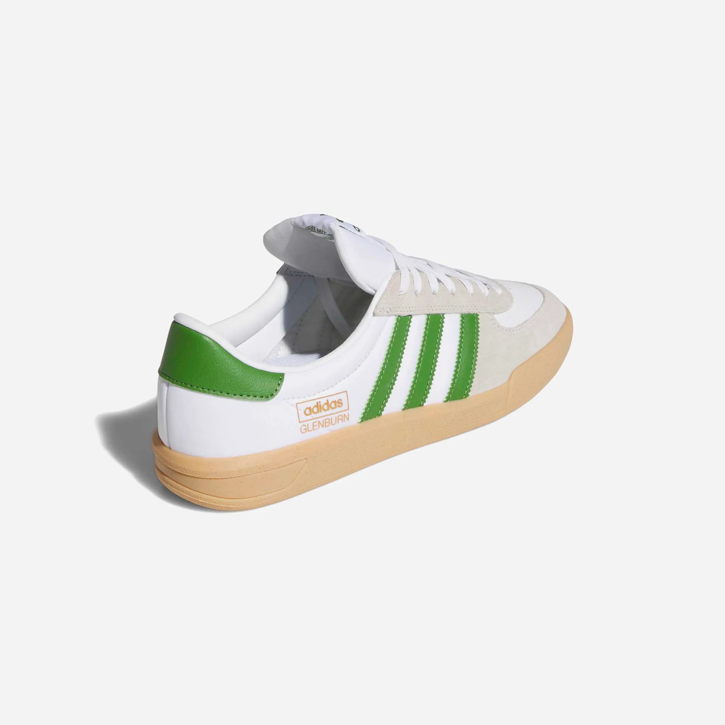 Adidas Skateboarding Glenburn White Green Gum Sole