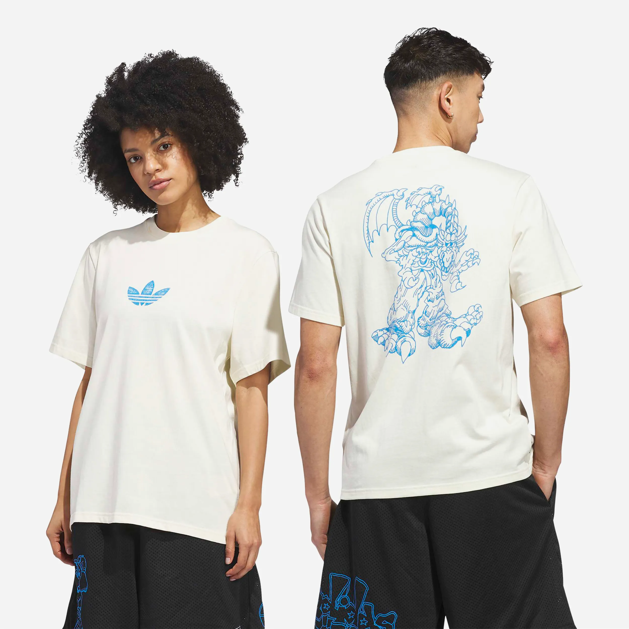 Adidas Skateboarding x Kogancult - Dragon Tee Cream White
