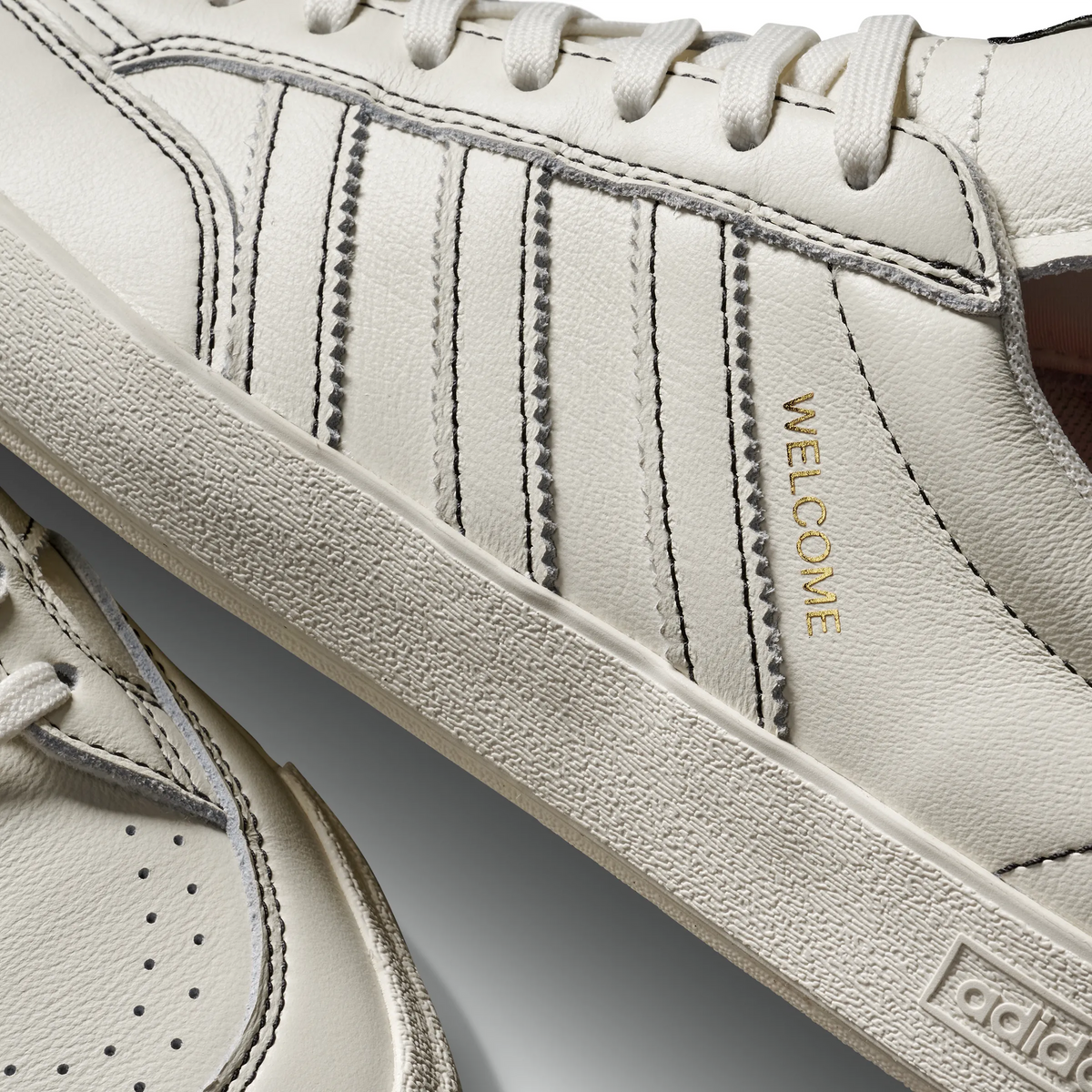 Adidas x Welcome Skateboard Nora White White Black