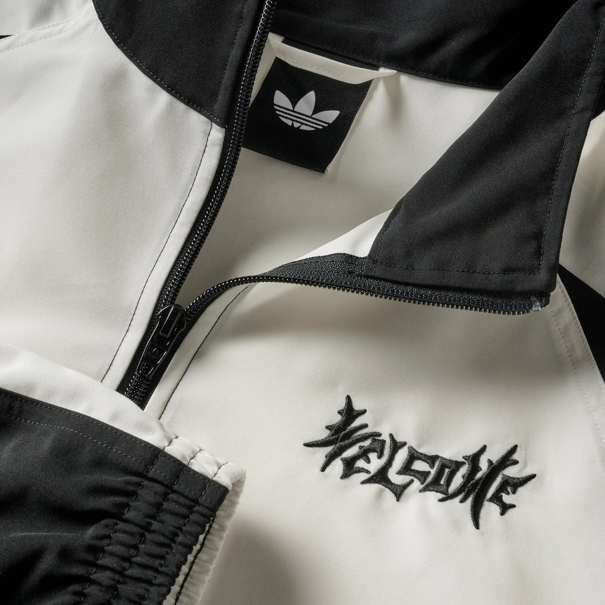 Veste de Survêtement Adidas Skateboarding x Welcome Gatsele Noir et Blanc