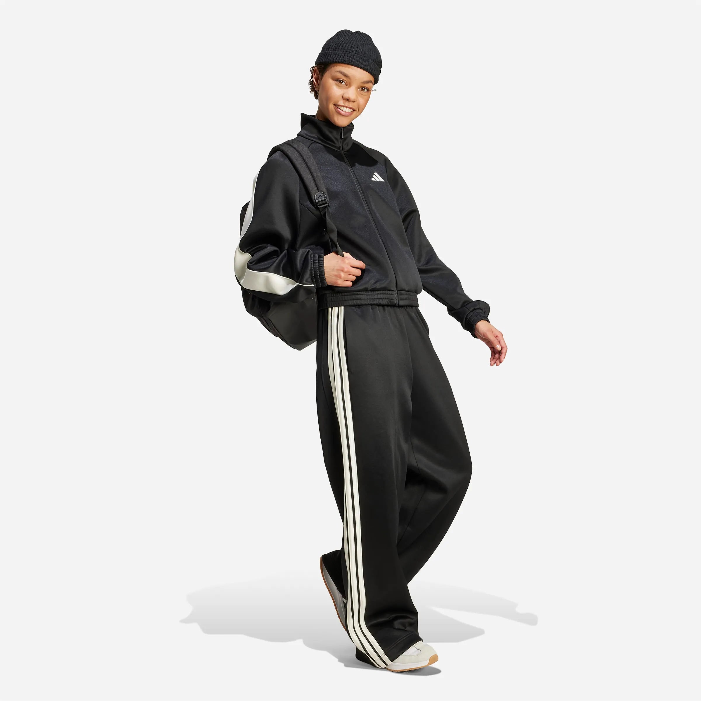 Adidas Stadium 3-Stripes Track Pant Black Off White