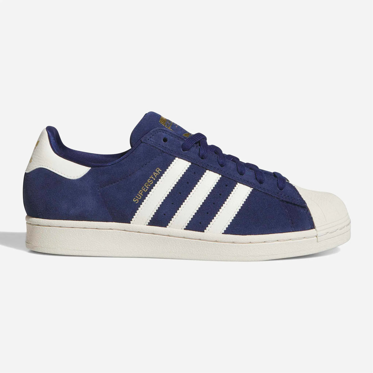 Chaussures Adidas Superstar Adv Dark Blue Chalk White Gold Metallic