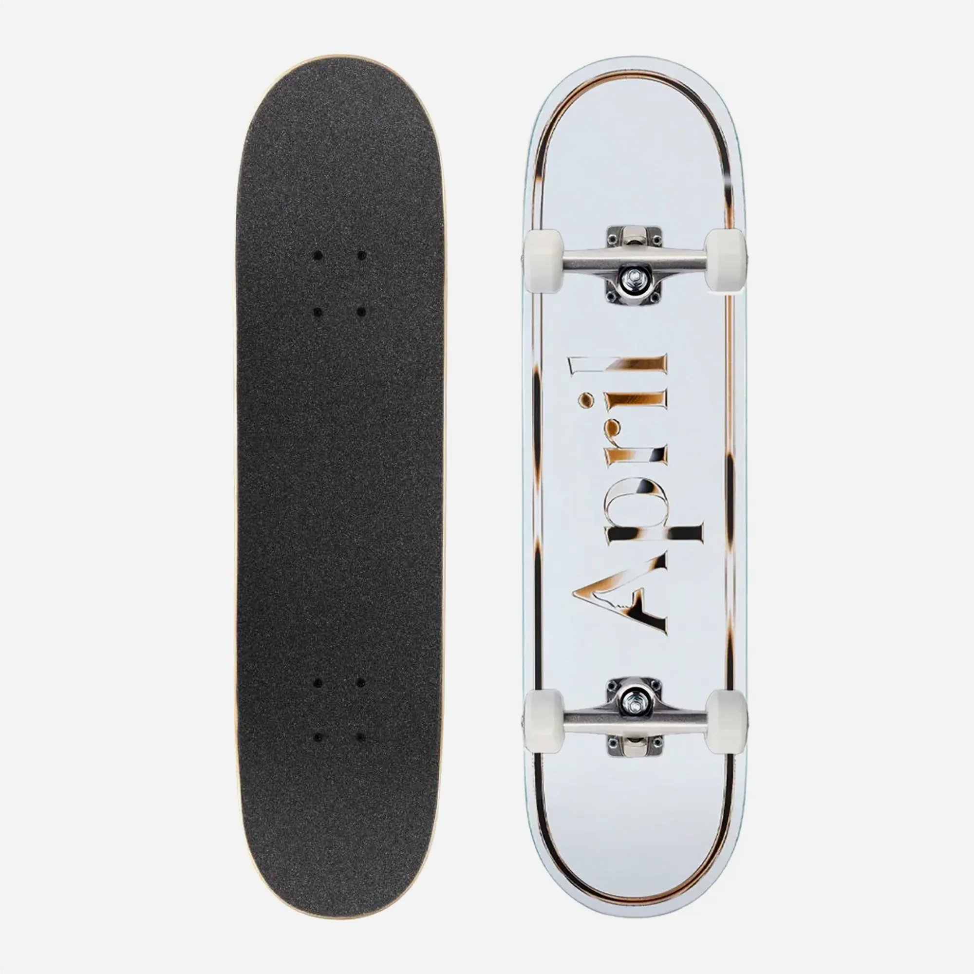Skateboard Complet April OG Logo Blanc et Doré