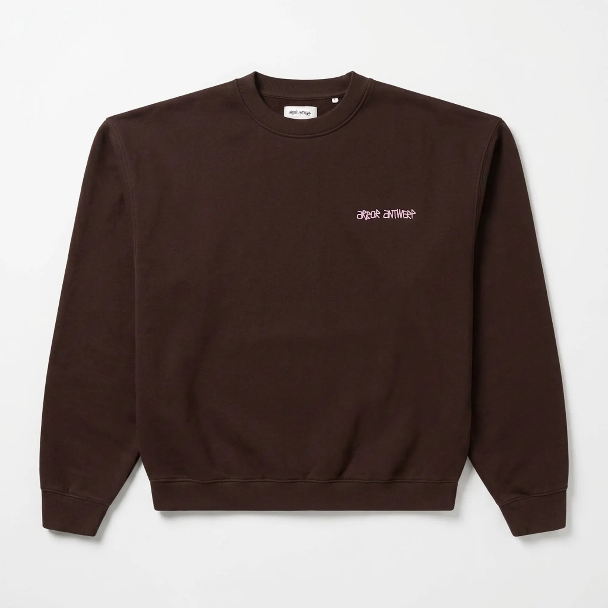 Sweatshirt Arbor Antwerp Line Flower Crewneck Brown