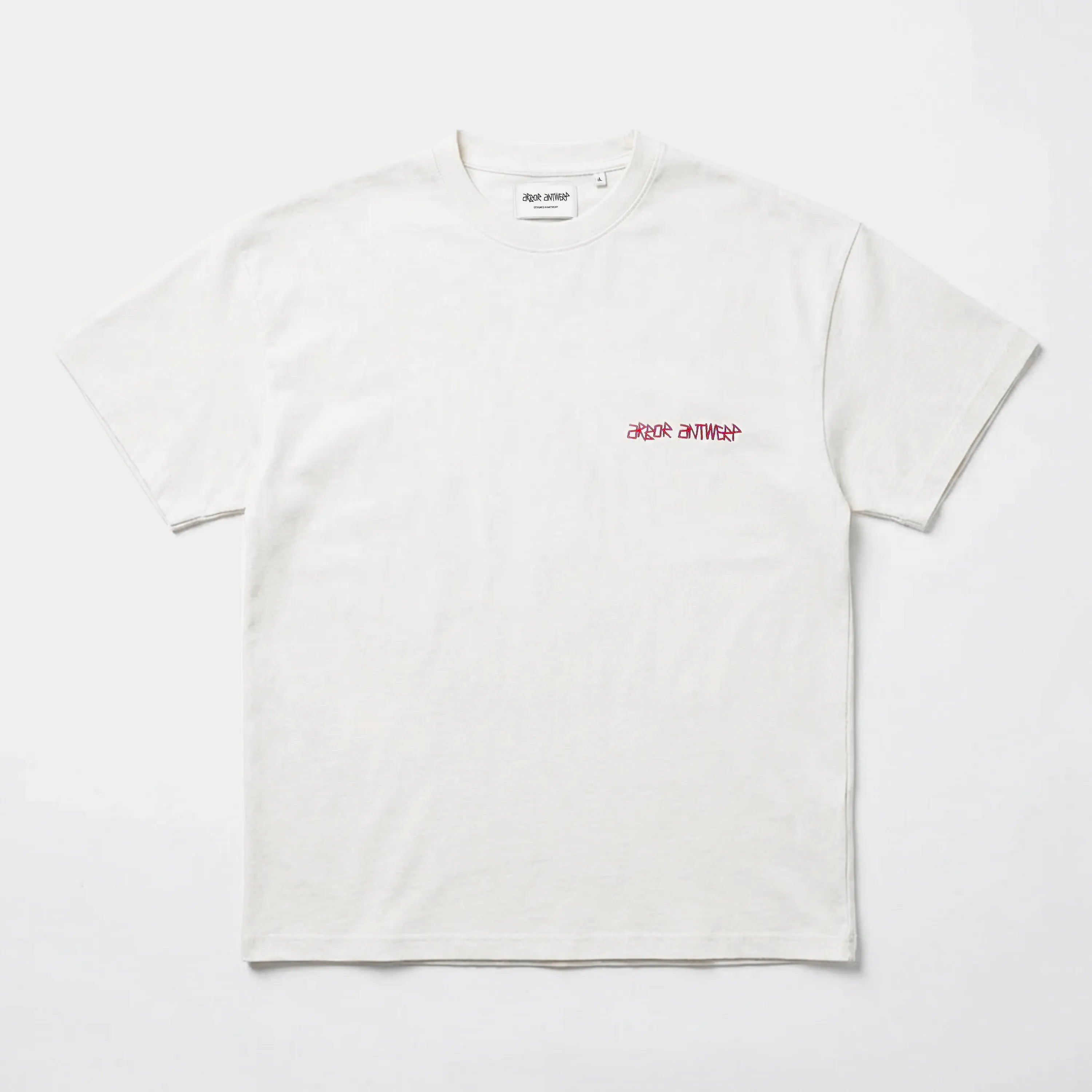 Arbor Antwerp Red Triple Heart T-shirt White