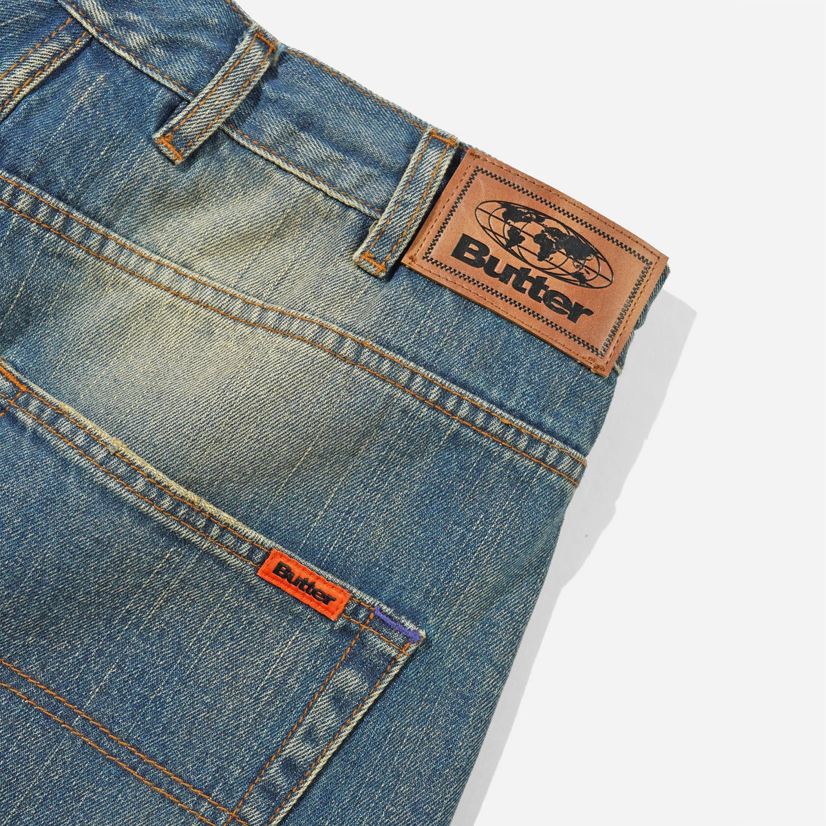Jean Baggy Butter Goods Denim Distressed Selvedge