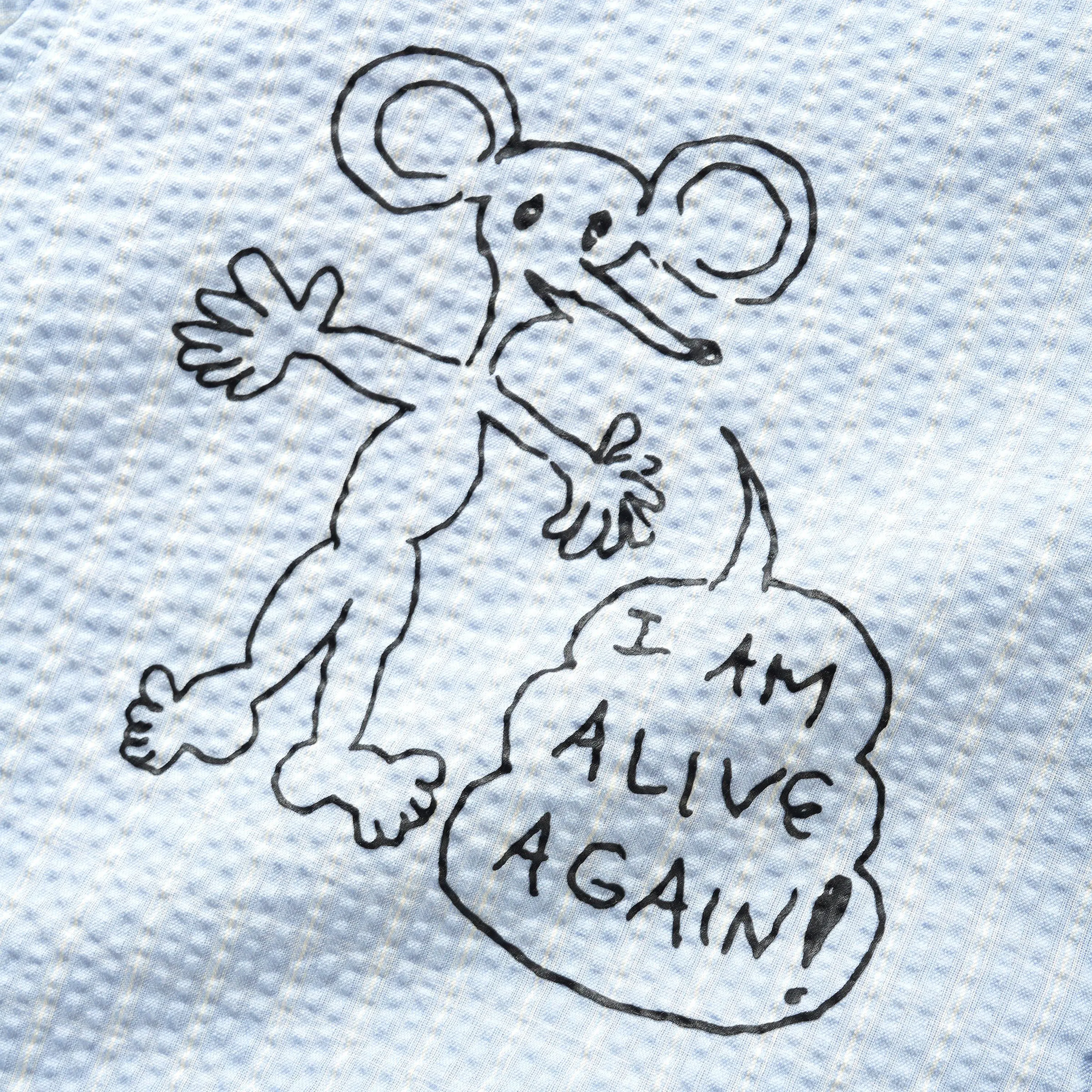 Butter Goods Daniel Johnston Alive Again Shirt Light Blue